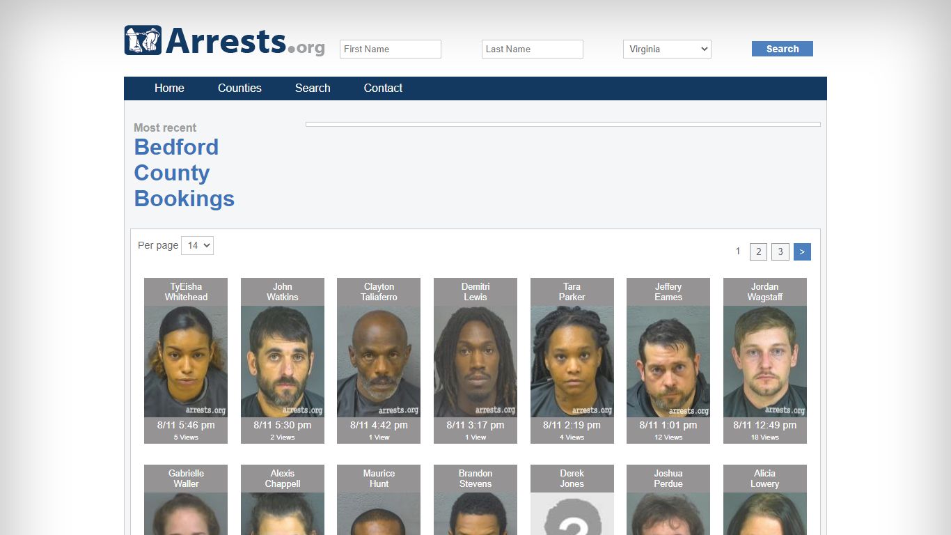 Bedford County Arrests and Inmate Search